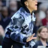 Dawn Staley Blue Camo Bomber Jacket Side View
