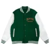 Death Row Green Paisley Varsity Jacket Front
