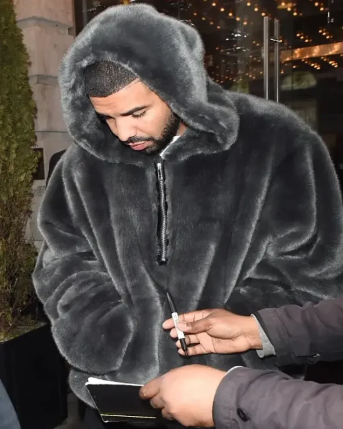 Drake Fuzzy Jacket Front