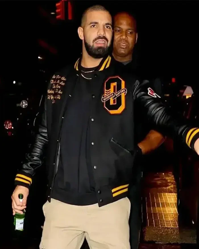 Drake Ovo Jacket Wearing Front