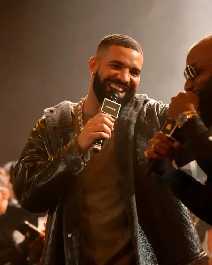 Drake'S Till Death Do Us Part Rap Battle Leather Jacket Front View