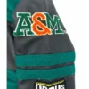 Florida Am Rattlers Ole Skool Green And White Letterman Jacket