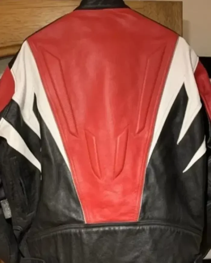 Hailey Bieber Billie Eilish Concert Biker Leather Jacket Back