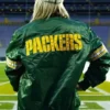 Liv Morgan Green Bay Packers Jacket Back