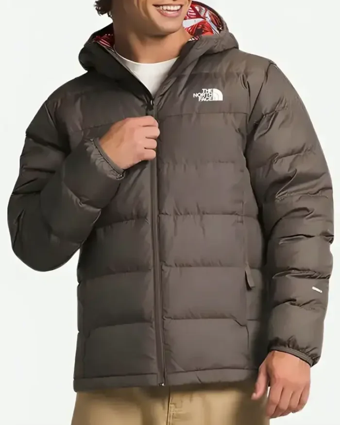 Men’s Roxborough Luxe Hooded Jacket Brown Front