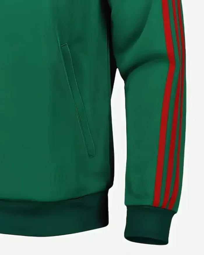 Mexico Soccer Jacket Sleeves And Pocket Closure