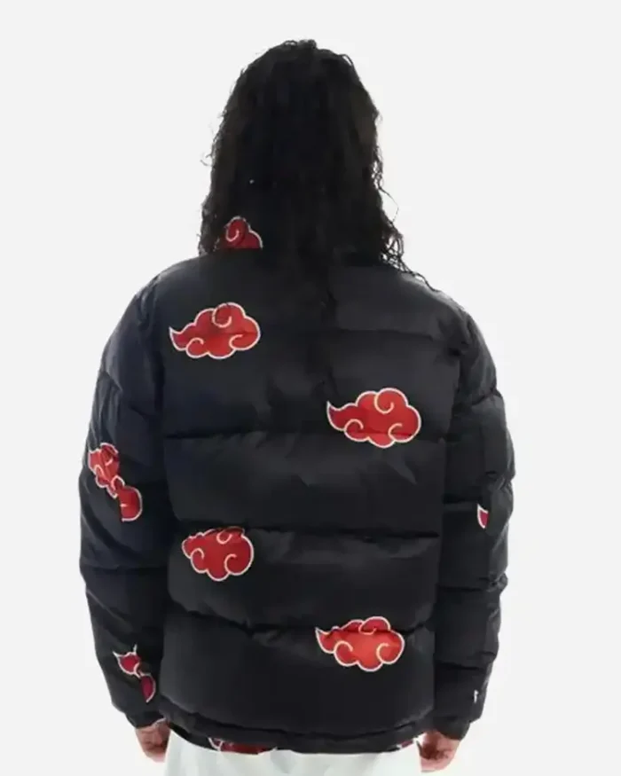 Naruto Akatsuki Puffer Jacket Back