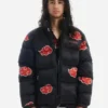 Naruto Akatsuki Puffer Jacket Front