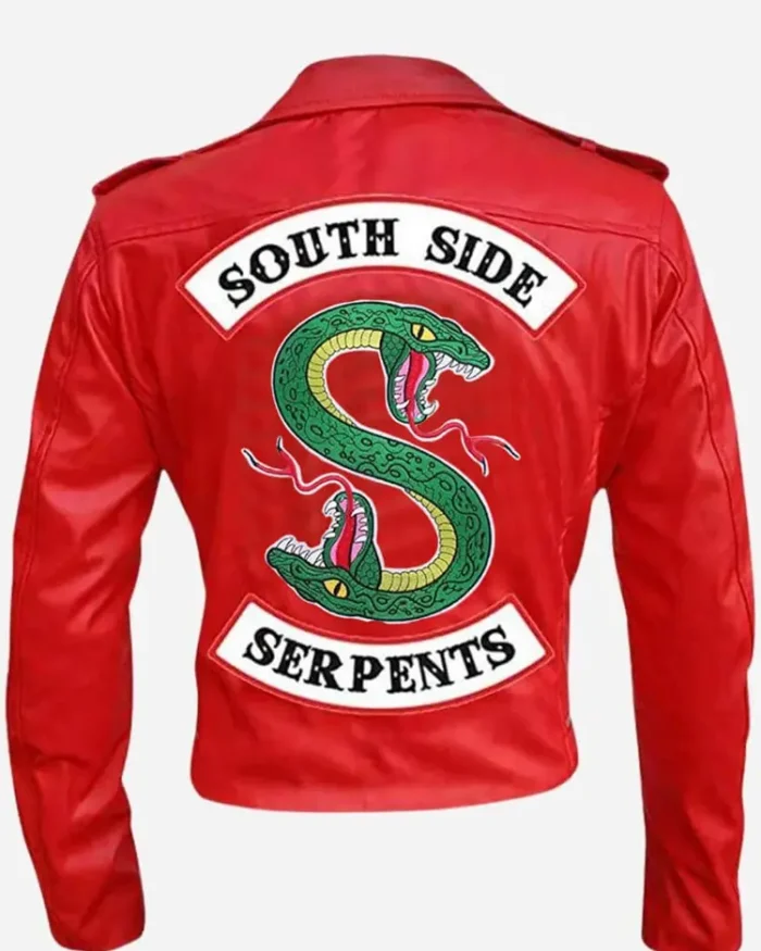 Riverdale Southside Serpents Red Jacket Back