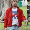 The Fall Guy Ryan Gosling Red Jacket Wearing