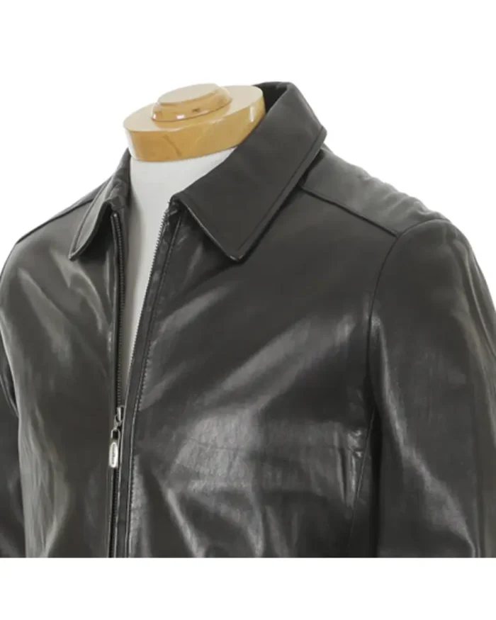 The Sopranos Steve Buscemi Leather Jacket Chest Closeup