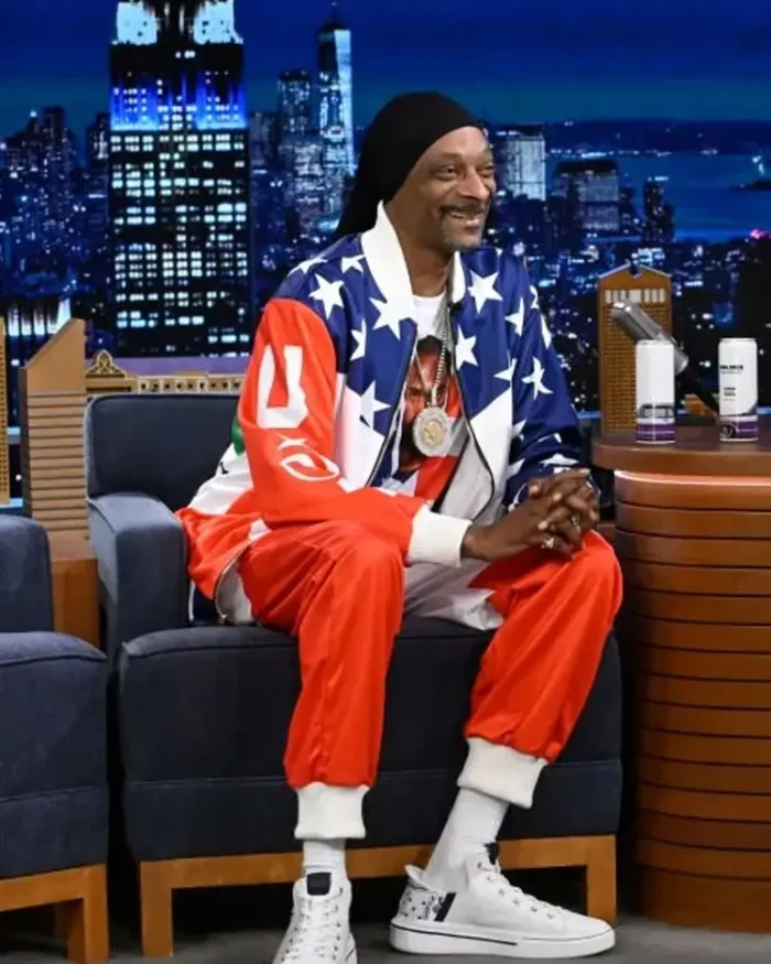 The Tonight Show 2024 Snoop Dogg Tracksuit Side View