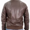 Vera Pelle Brown Leather Jacket Back