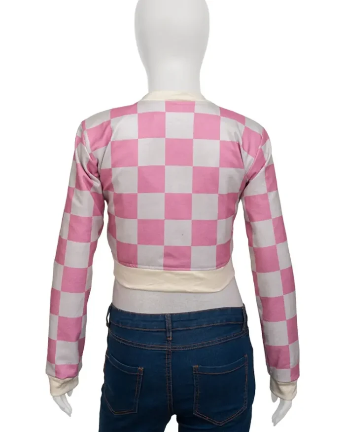 Waterloo Road Katie Griffiths Checkered Cropped Top Back