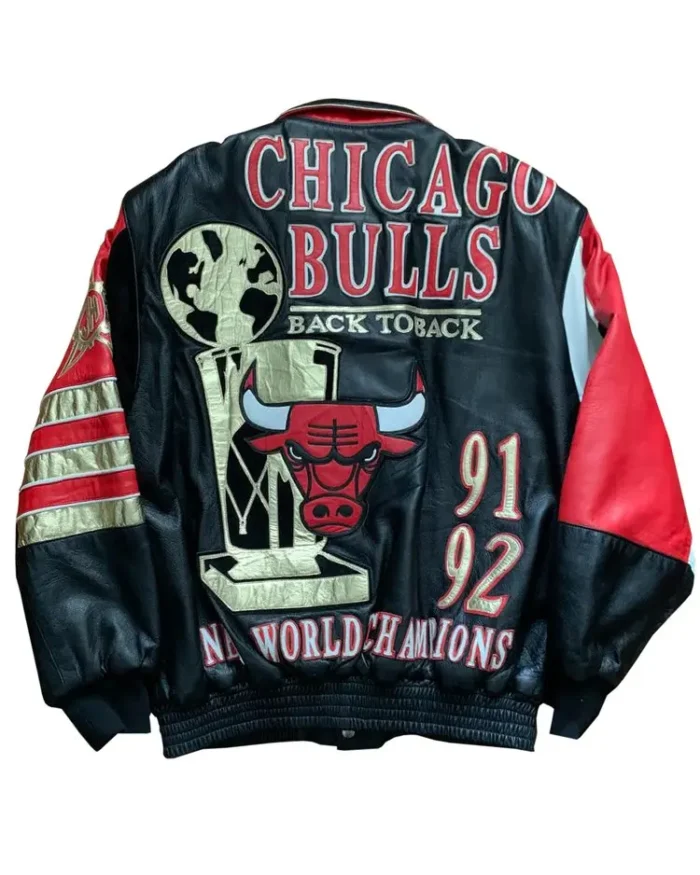 1992 Chicago Bulls Back To Back Champions Jacket