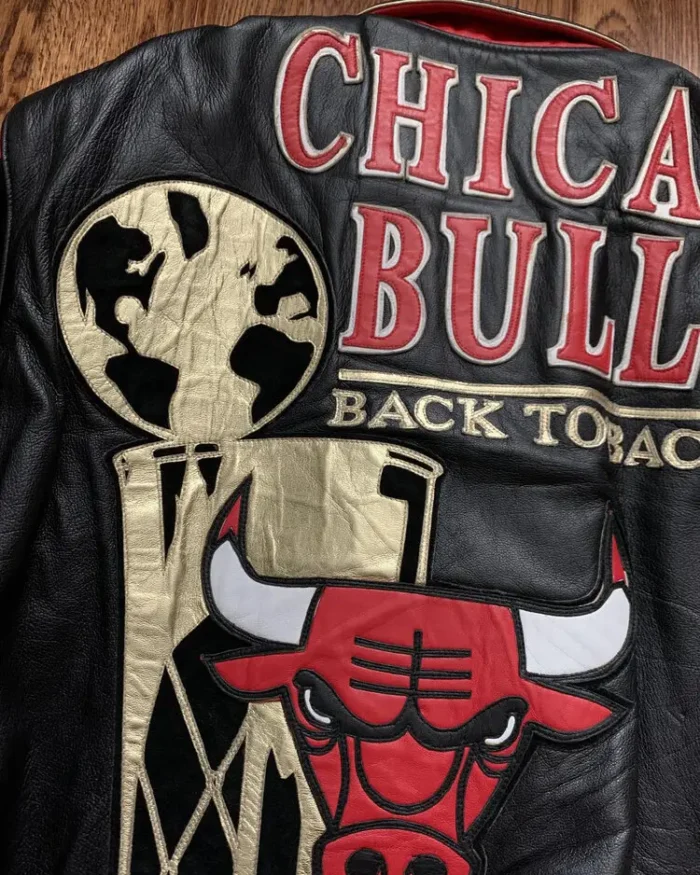 1992 Chicago Bulls Back To Back Champions Jacket Back