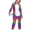 90'S Rainbow Leopard Costume Front Look 02