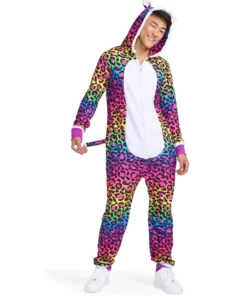 90's Rainbow Leopard Costume Front Look 02