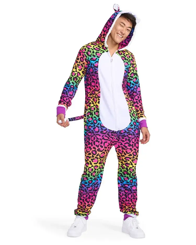 90's Rainbow Leopard Costume Front Look 02