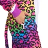 90'S Rainbow Leopard Costume Side Pockets Closeup Look