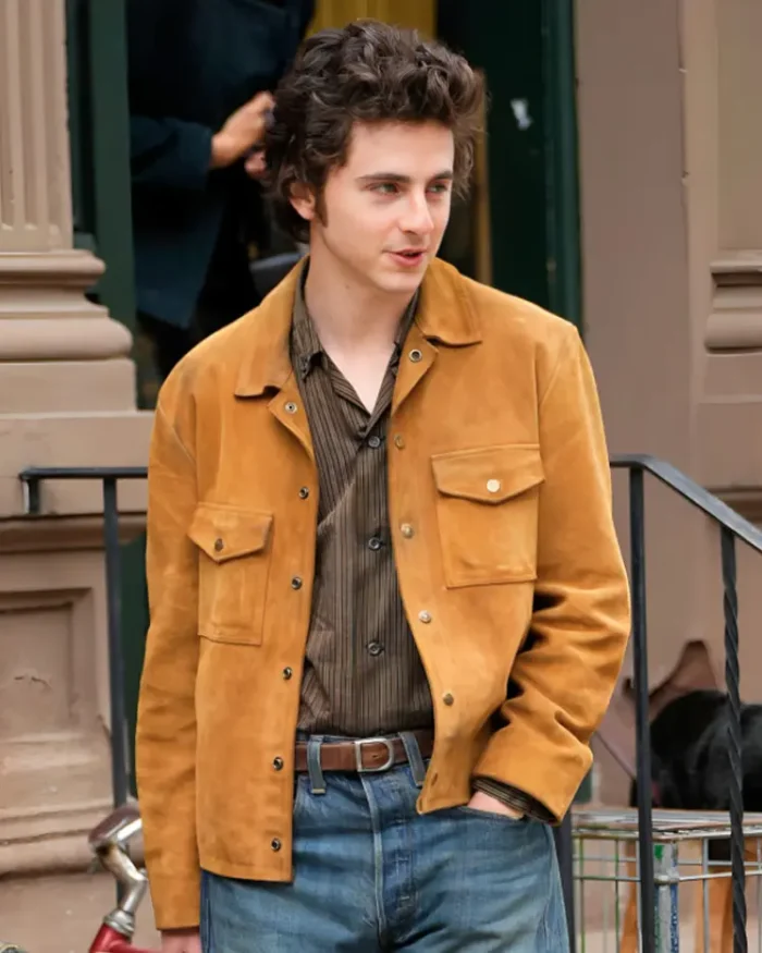 A Complete Unknown Timothée Chalamet Suede Jacket For Men And Women