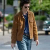 A Complete Unknown Timothee Chalamet Suede Jacket Front Look