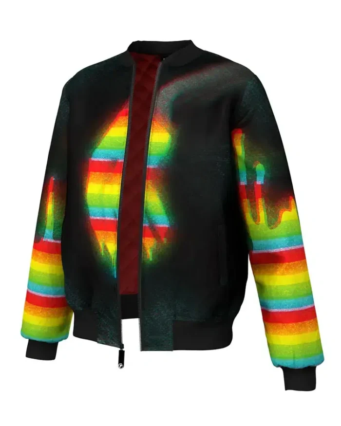 A Handful Rainbow Bomber Jacket