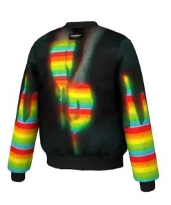 A Handful Rainbow Bomber Jacket For Unisex On Sale