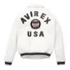 AVIREX American Flight Basket Ball Bomber Leather Jackets