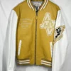 AVIREX Wildcat Varsity Yellow Leather Jacket
