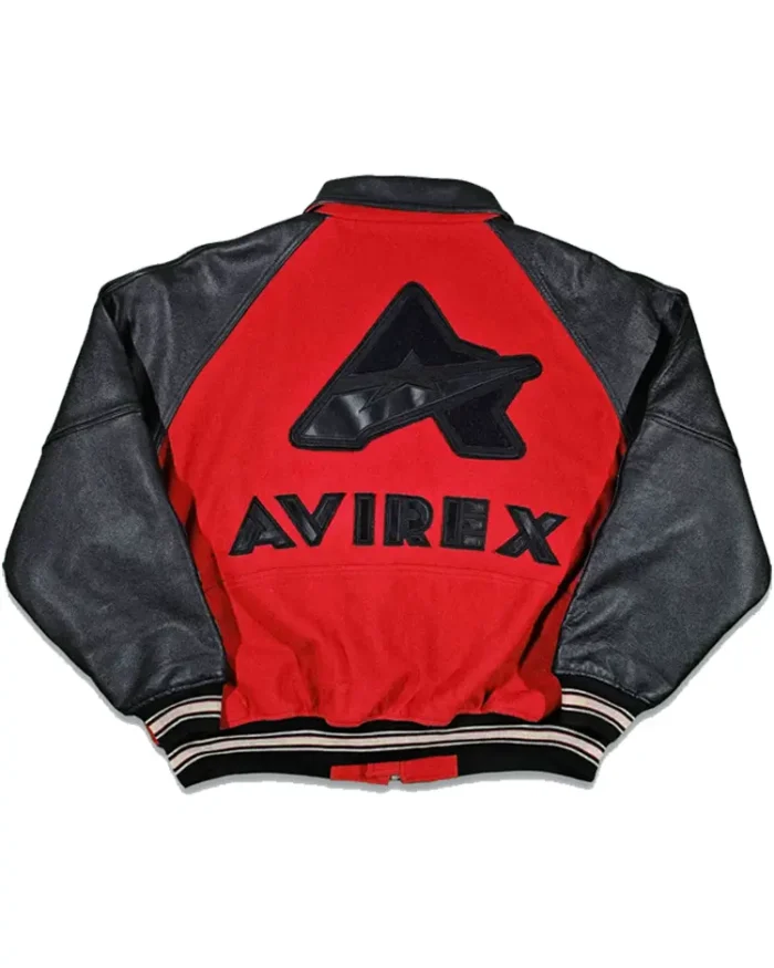 Avirex Vintage 90S Varsity Leather Bomber Jacket