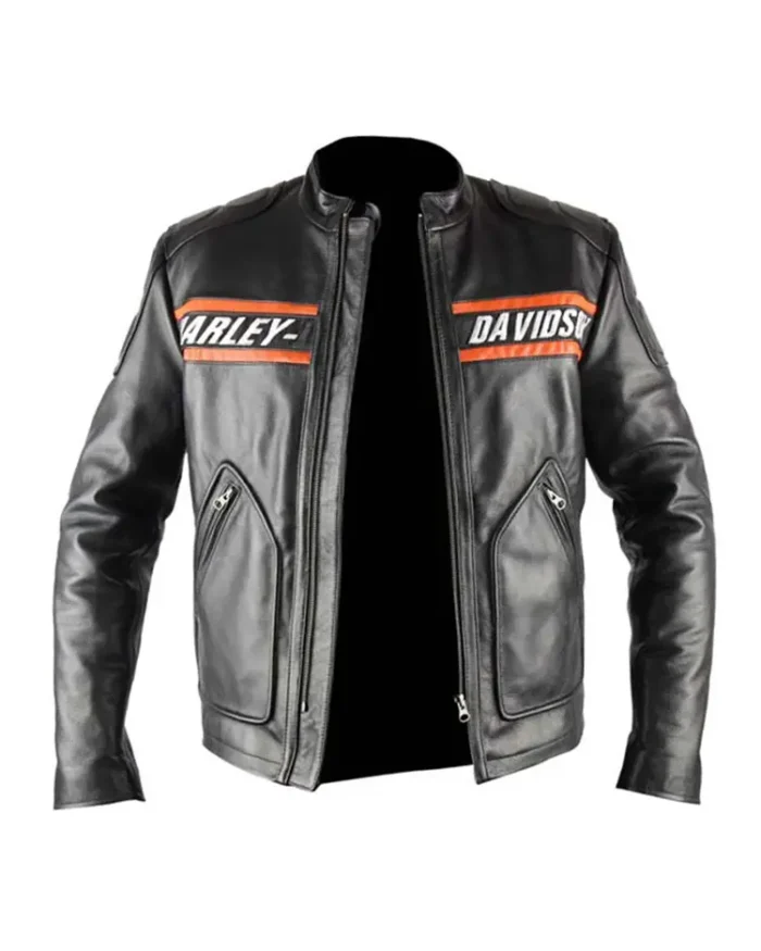 Bill Goldberg Harley Davidson Jacket Front Open Look