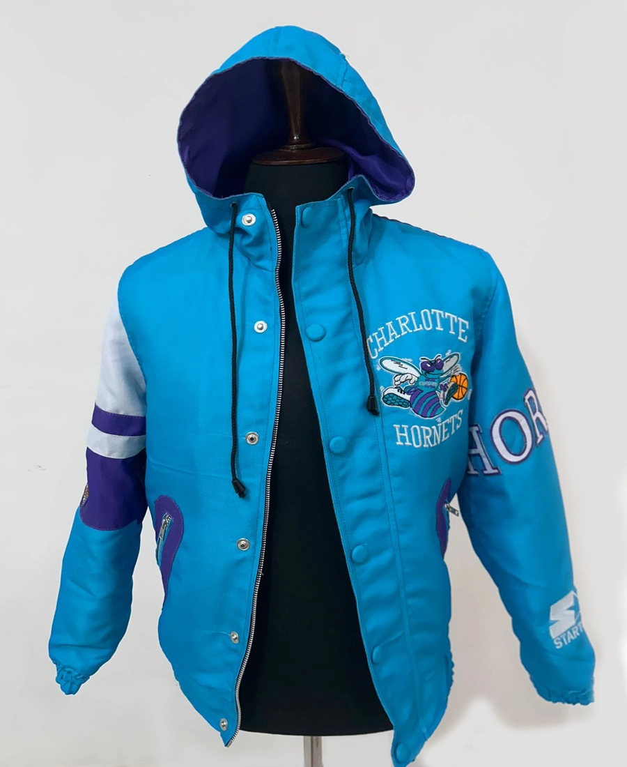 CHARLOTTE HORNETS STARTER ジャケット無料キャップ Charlotte Hornets Starter Jacket | Retro NBA Streetwear