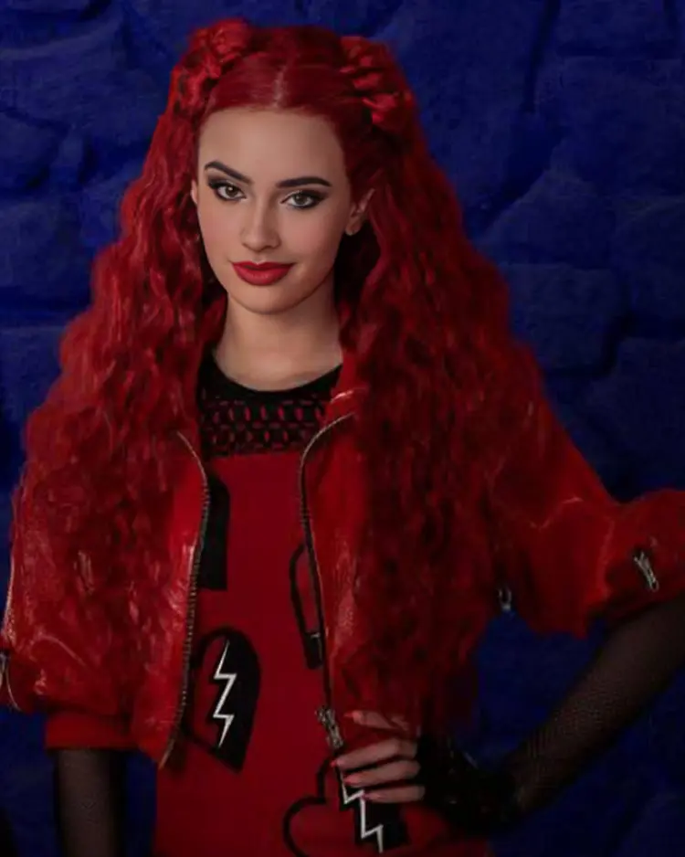 Descendants The Rise of Red Kylie Cantrall Leather Cropped Jacket For Men And Women On Sale