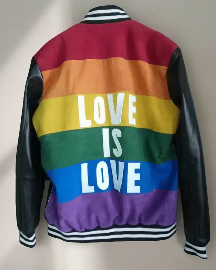 Handmade Love is Love LGBTQ Varsity Jacket