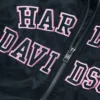 Harley Davidson Pink Label Bomber Jacket Chest Closeup