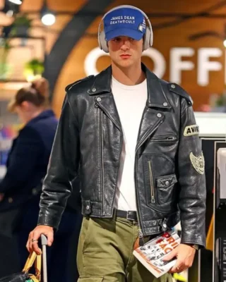 Jacob Elordi Leather Jacket