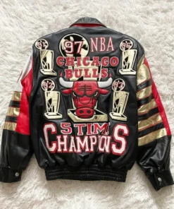 Jeff Hamilton NBA Chicago Bulls 5 times Champion Jacket