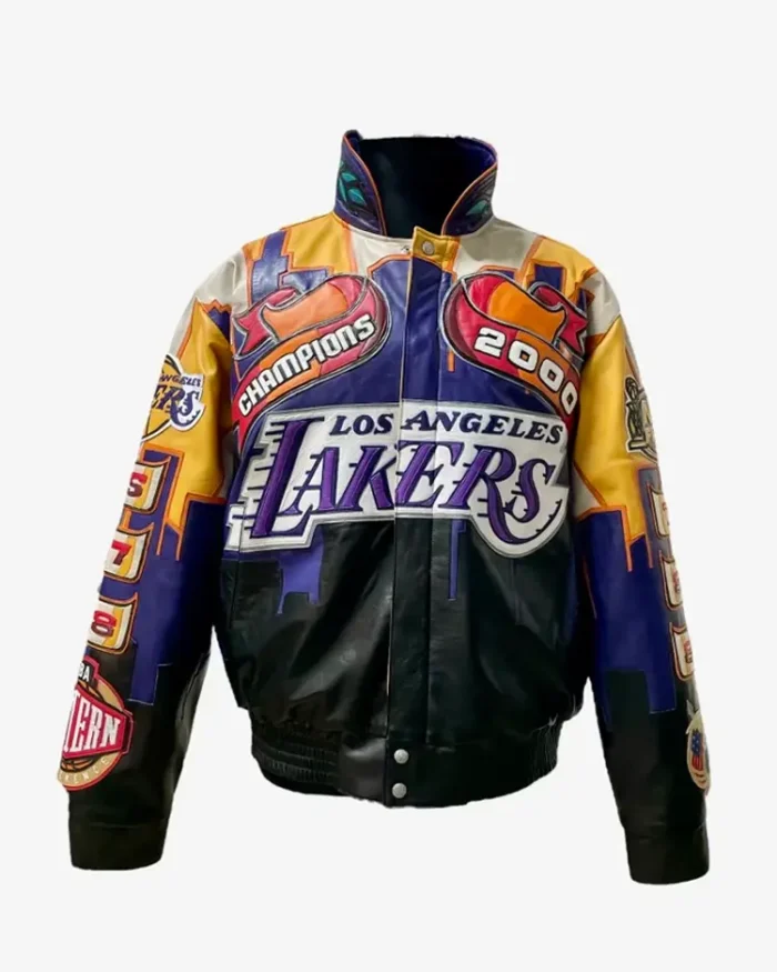 Jeff Hamiltons Nba Finals Los Angeles Lakers 2000 Championship Jacket Front