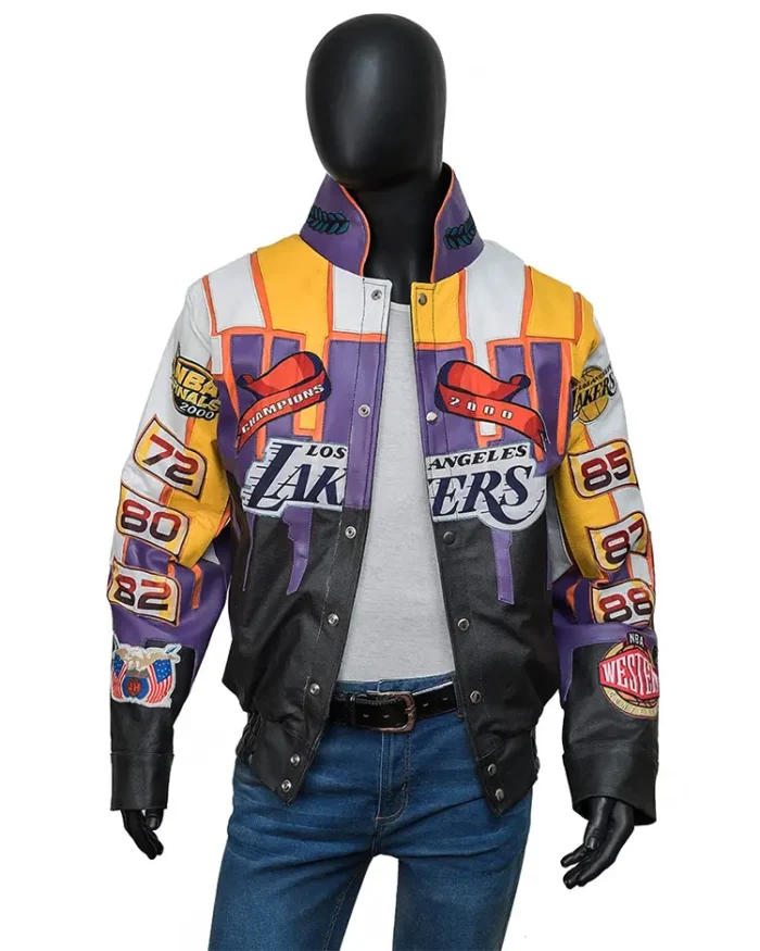 Jeff Hamiltons Nba Finals Los Angeles Lakers 2000 Championship Jacket Front Look