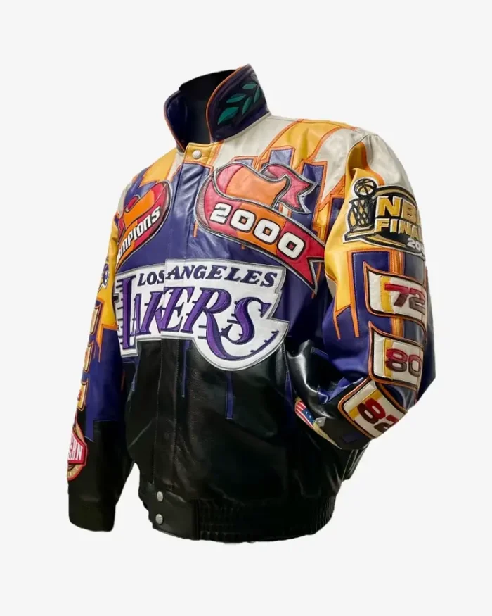 Jeff Hamiltons Nba Finals Los Angeles Lakers 2000 Championship Jacket Front Side Look