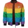 LGBTQ Rainbow Bomber Jacket