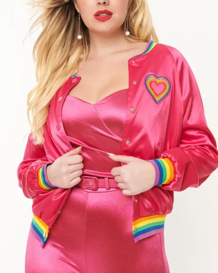 Love Is Love Pink Pride Bomber Jacket