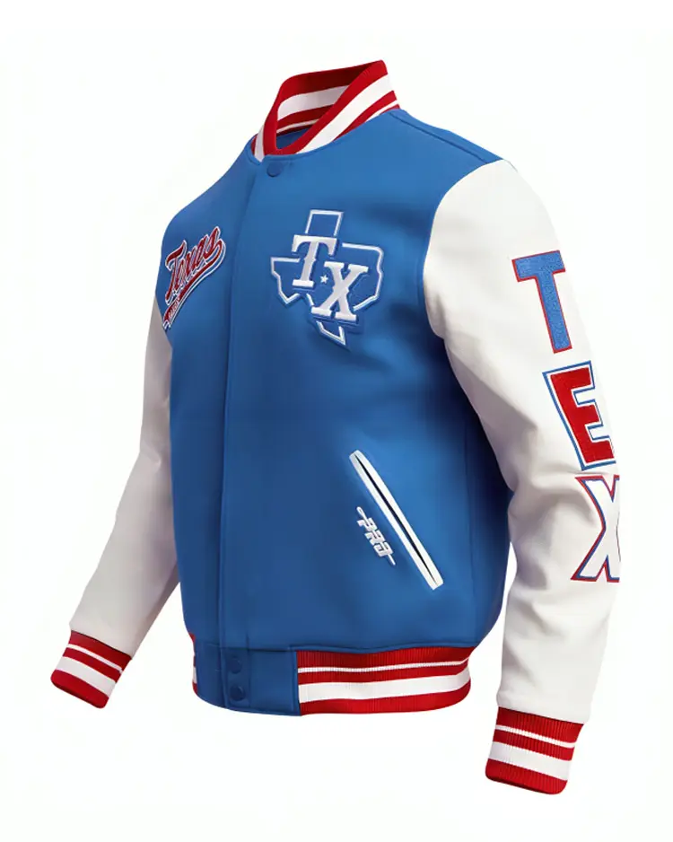 MLB Texas Rangers Wool Varsity Jacket For Men And Women On Sale