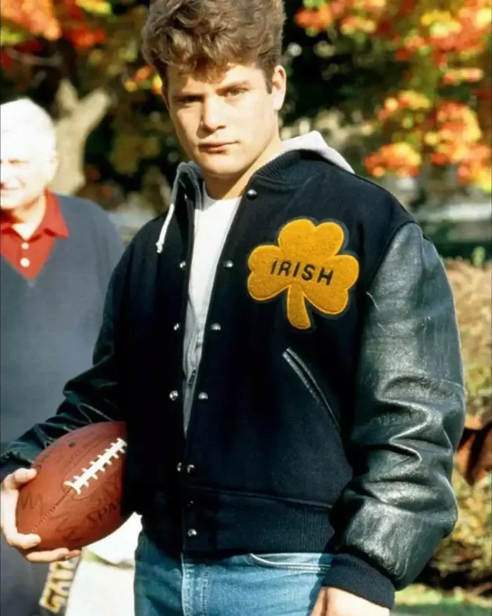 Notre Dame Irish Black Varsity Letterman Jacket