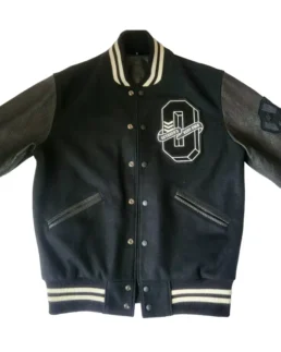 OVO X Roots Black Cream Varsity Jacket