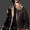 Resident Evil 4 Remake Leon Kennedy Leather Jacket For Men And Women On Sale