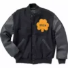 Rudy University Of Notre Dame Irish Black Varsity Bomber Jacket For Sale
