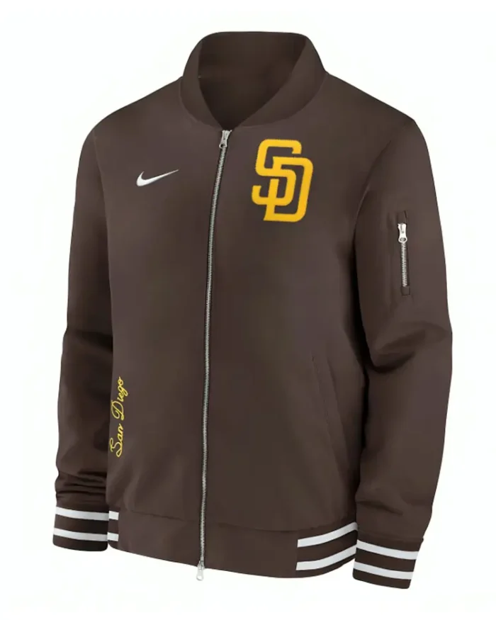 San Diego Padres Brown Bomber Jacket