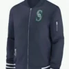 Seattle Mariners Full Zip Bomber Jacket For Men And Women